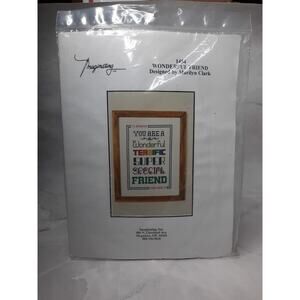 Imaginating Counted Cross Stitch Kit Wonderful Friend